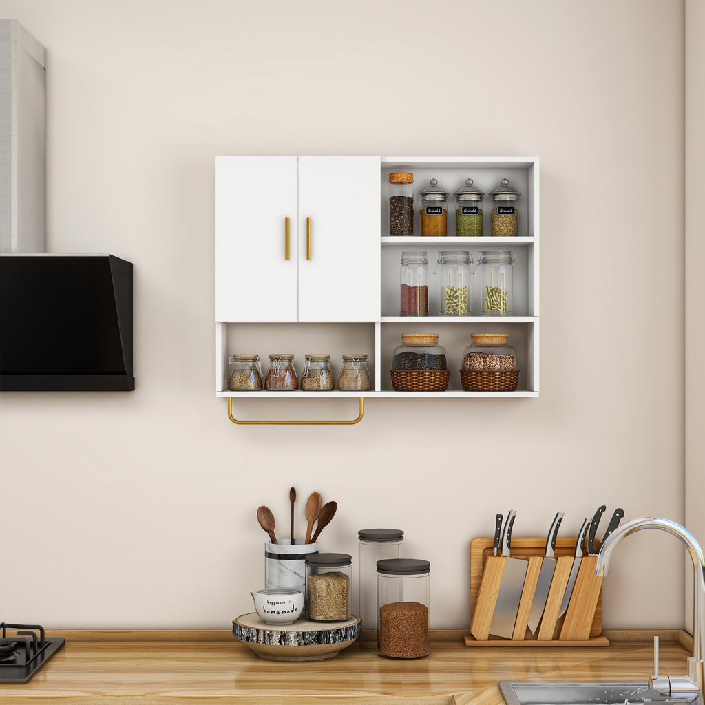 Wood Wall Mounted Bathroom Cabinet Y16321