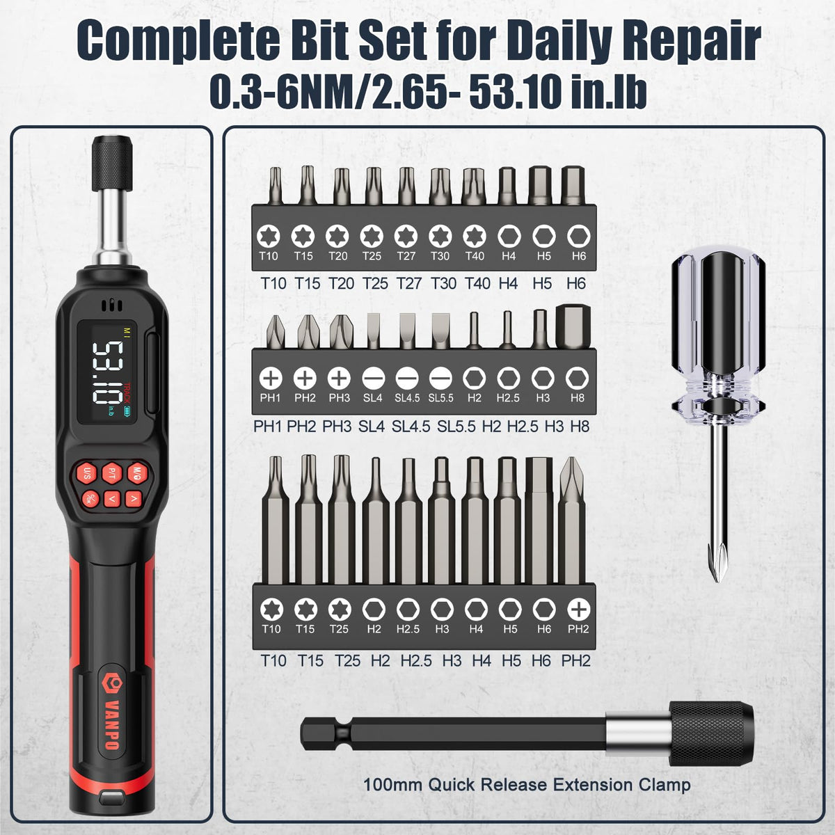 1/4" Digital Torque Screwdriver T163445