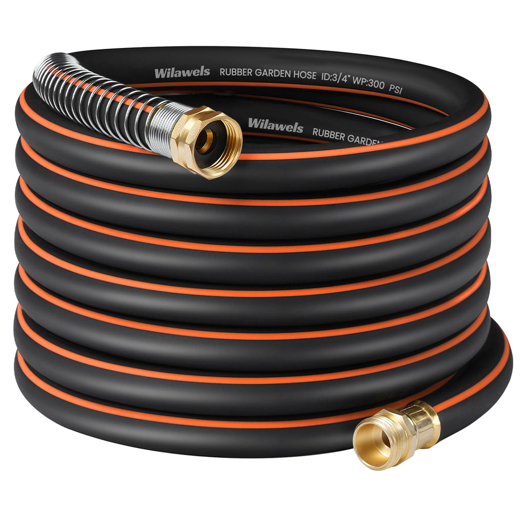 Heavy Duty Rubber Garden Hose 50FT x 3/4" X142