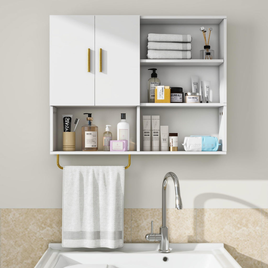 Wood Wall Mounted Bathroom Cabinet Y16321