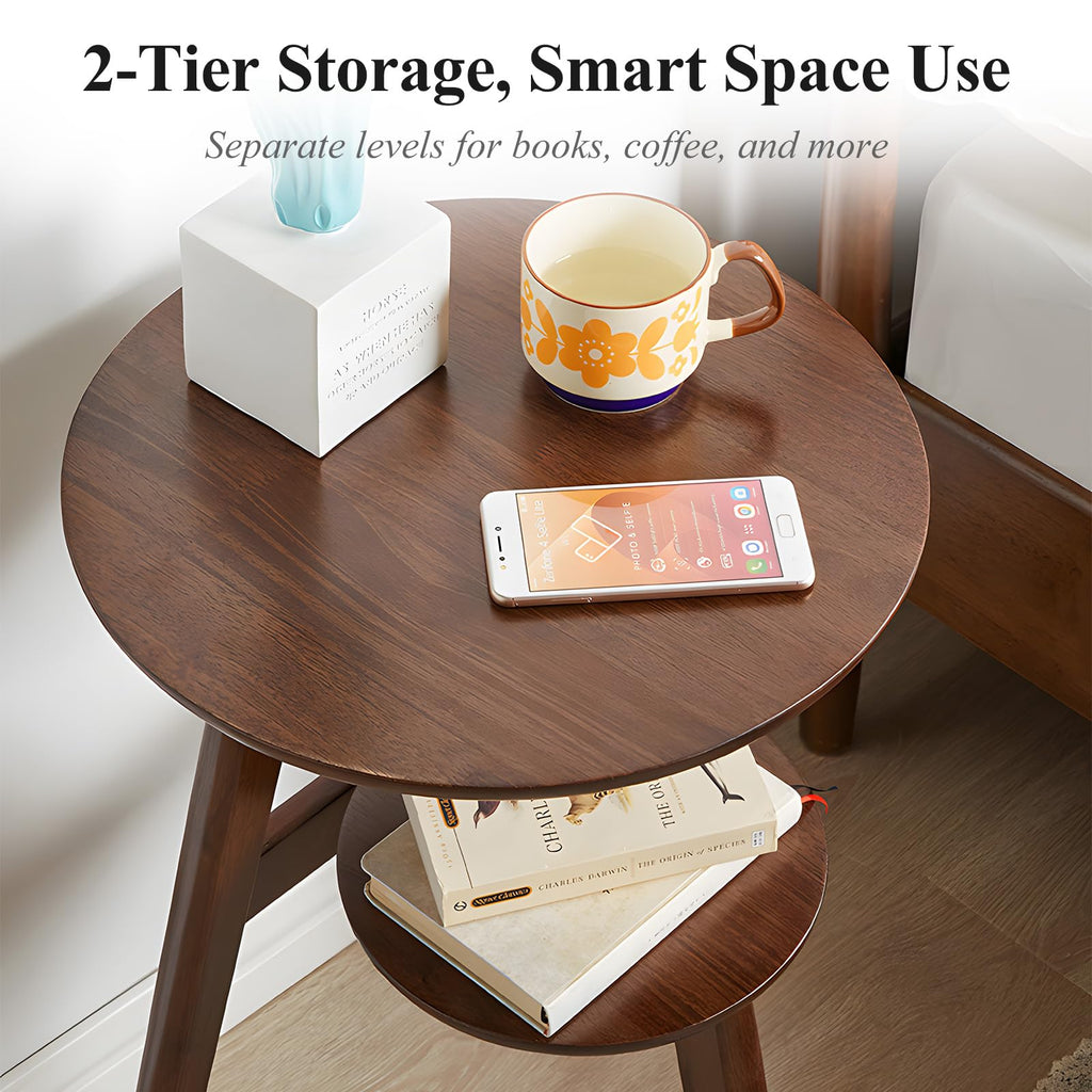 2-Tier Round Side Table F3838