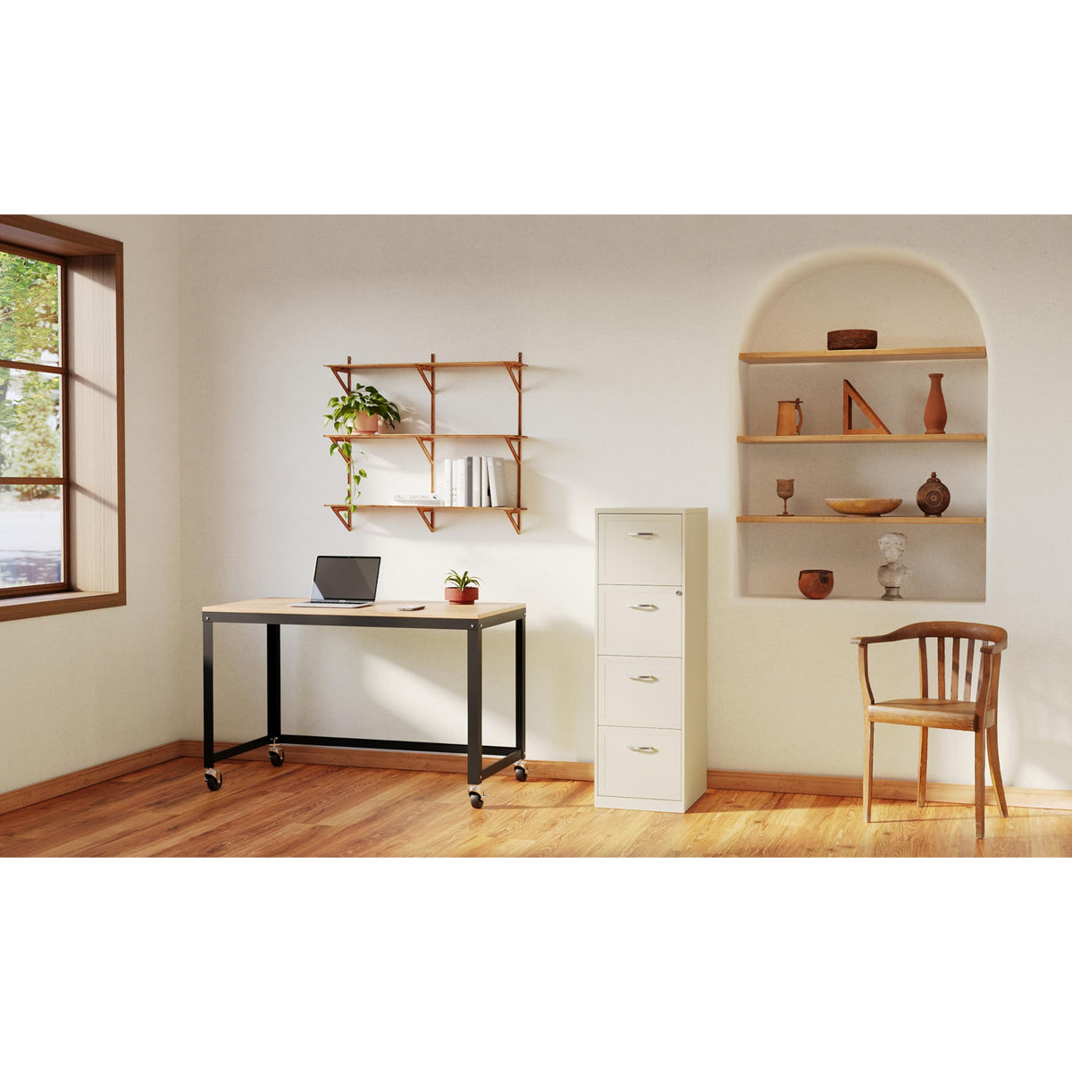 4 Drawer Vertical Steel File Cabinet E704814