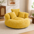 Oversized Mustard Yellow Bean Bag Chair X14069