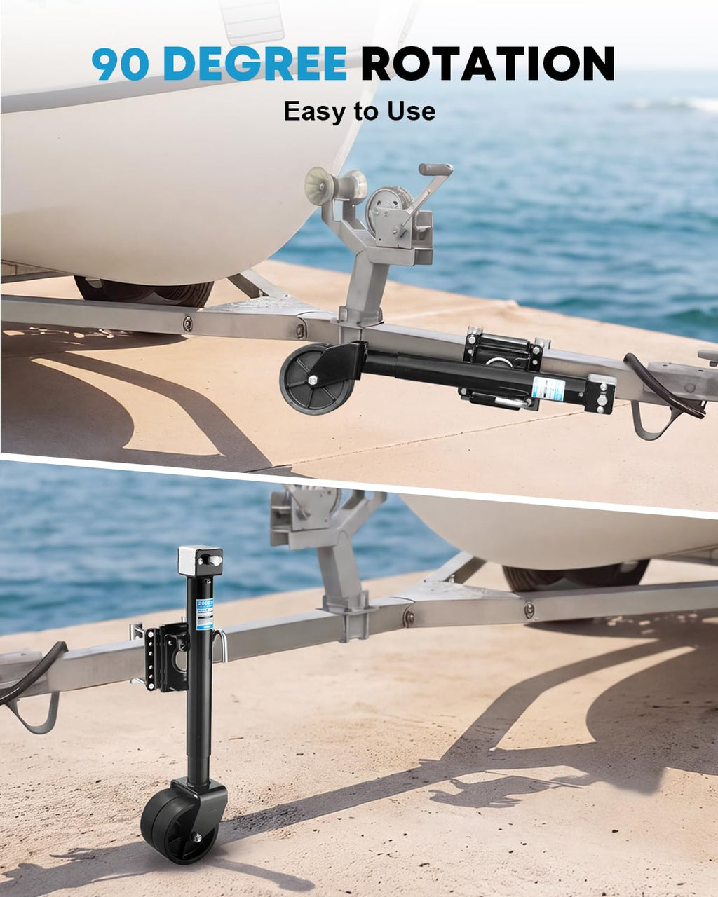 2000 lbs Dual Wheel Trailer Jack E34448