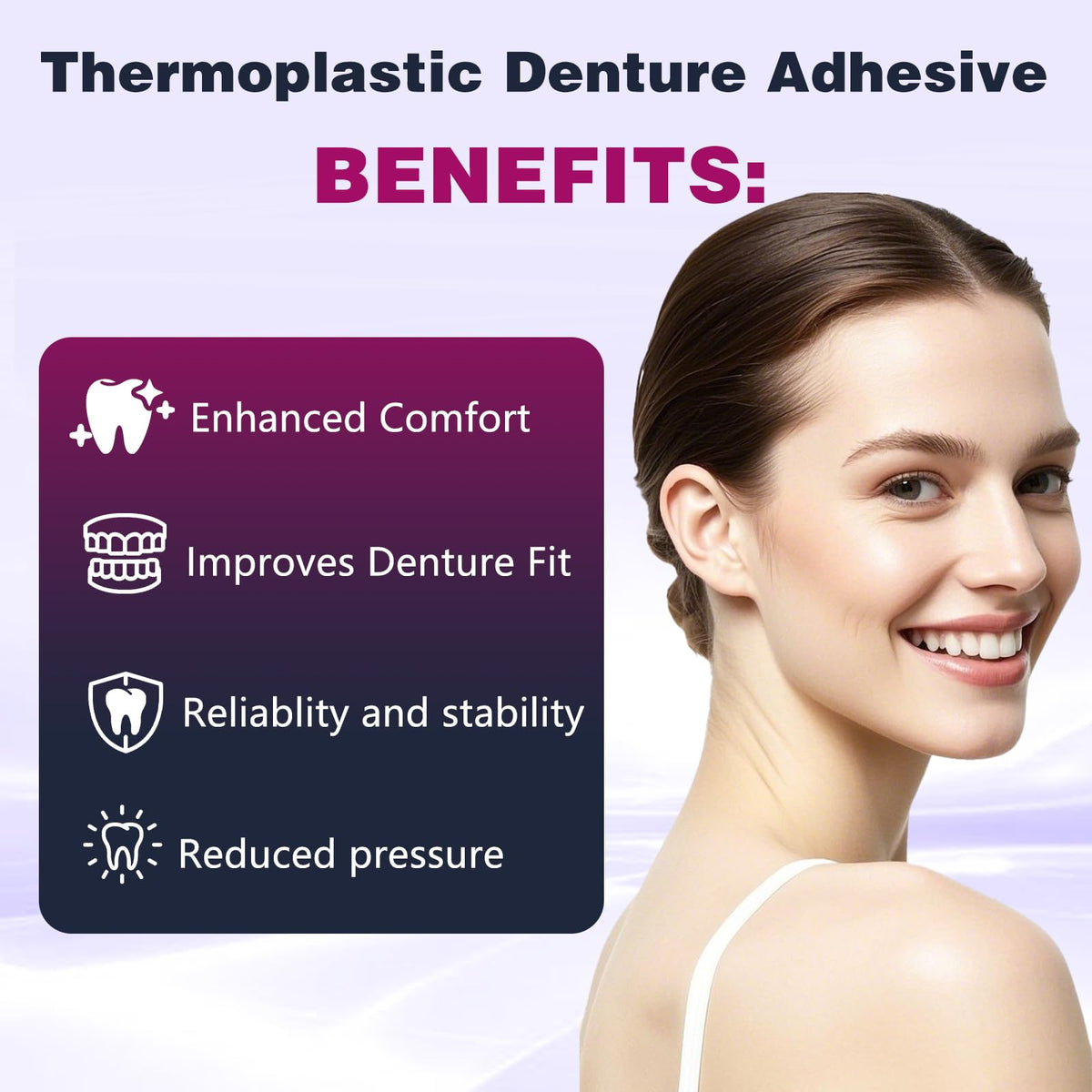 2Pcs Thermoplastic Denture Adhesive S598960