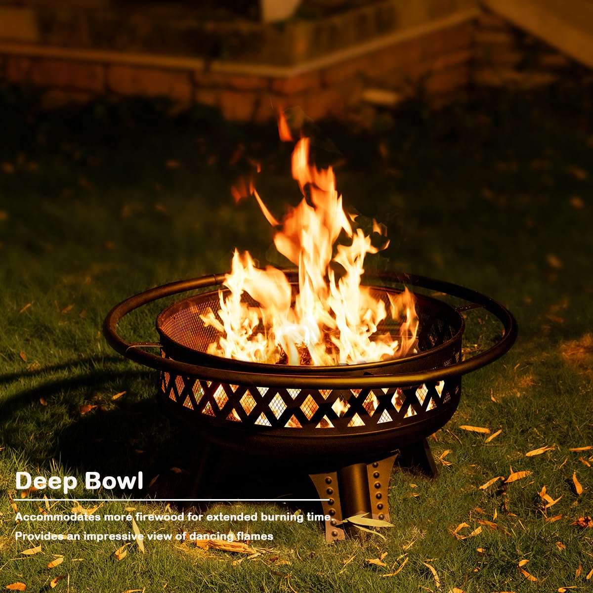 32 Inch Outdoor Fire Pit with Grill G2681