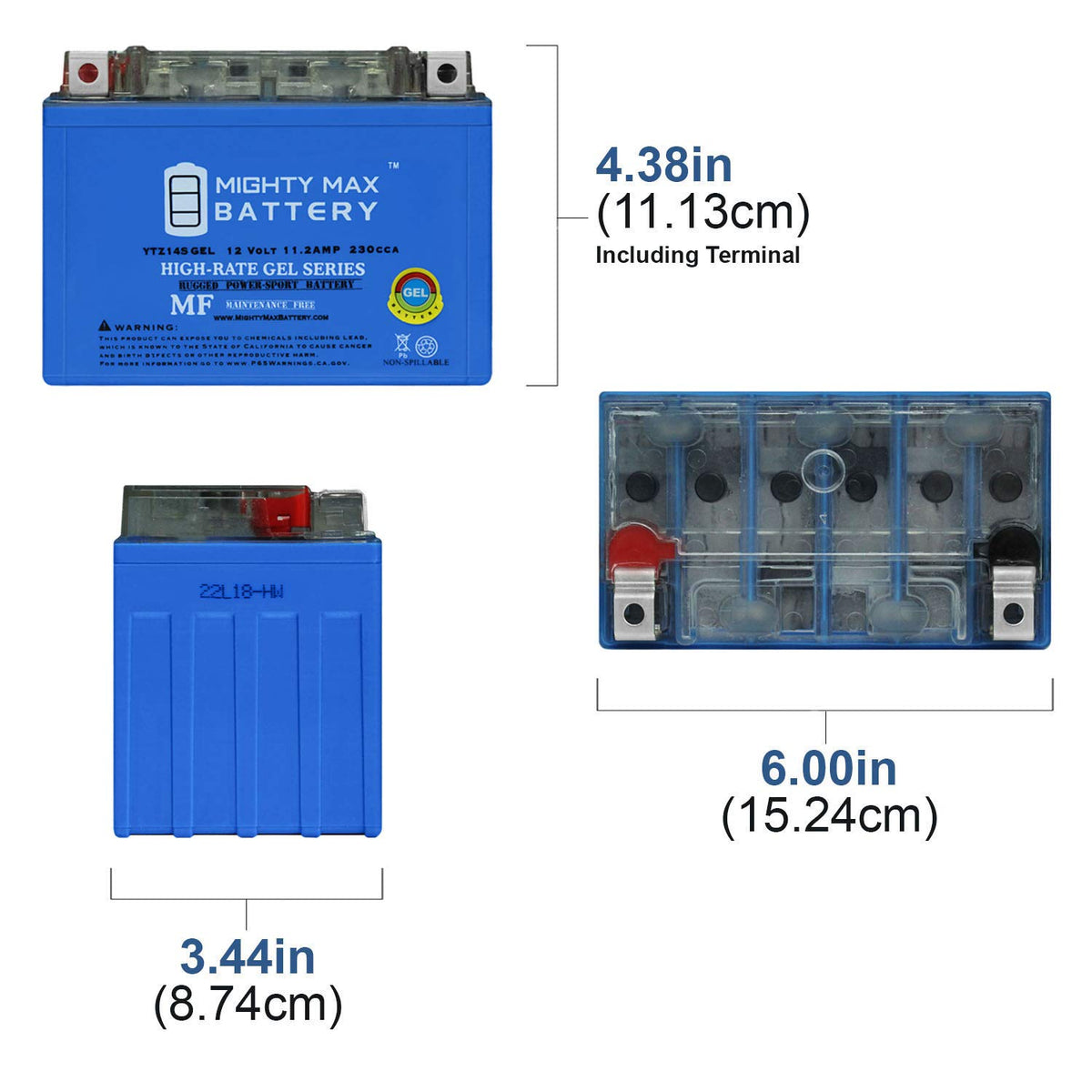 YTZ14S 230CCA GEL Battery N342644