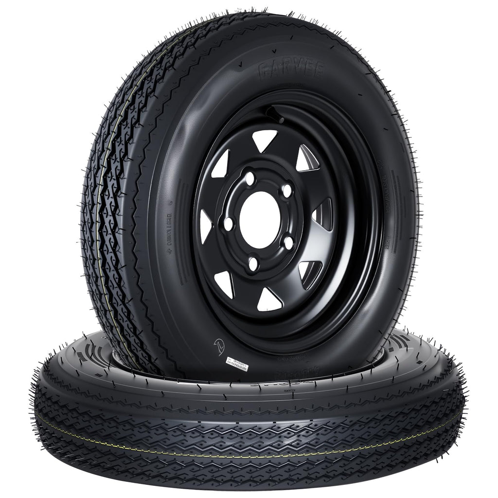 2-Pack 4.80-12 Trailer Tires with 12" Rims X768