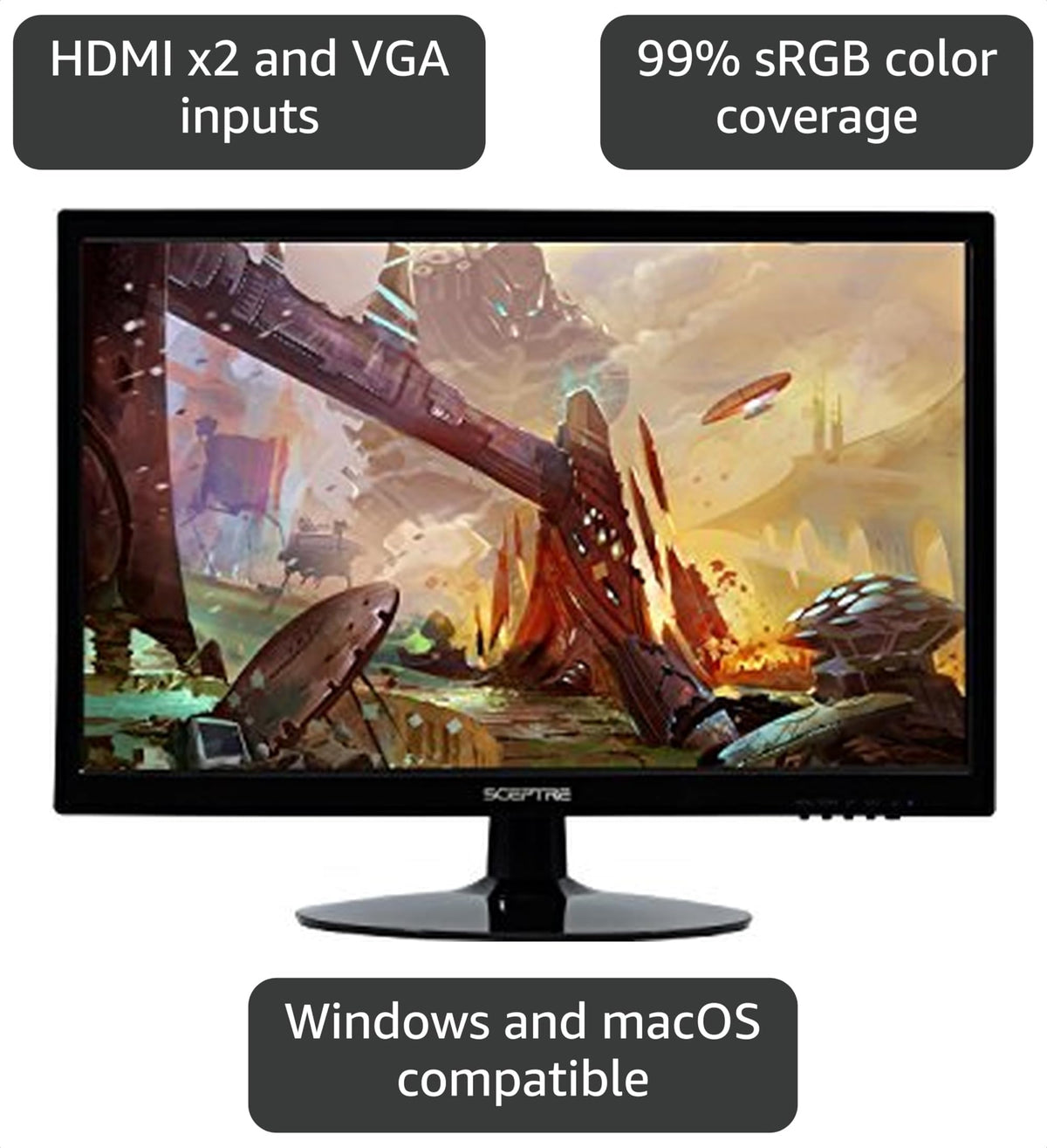 22 Inch LED Monitor 1080p 75Hz J78715