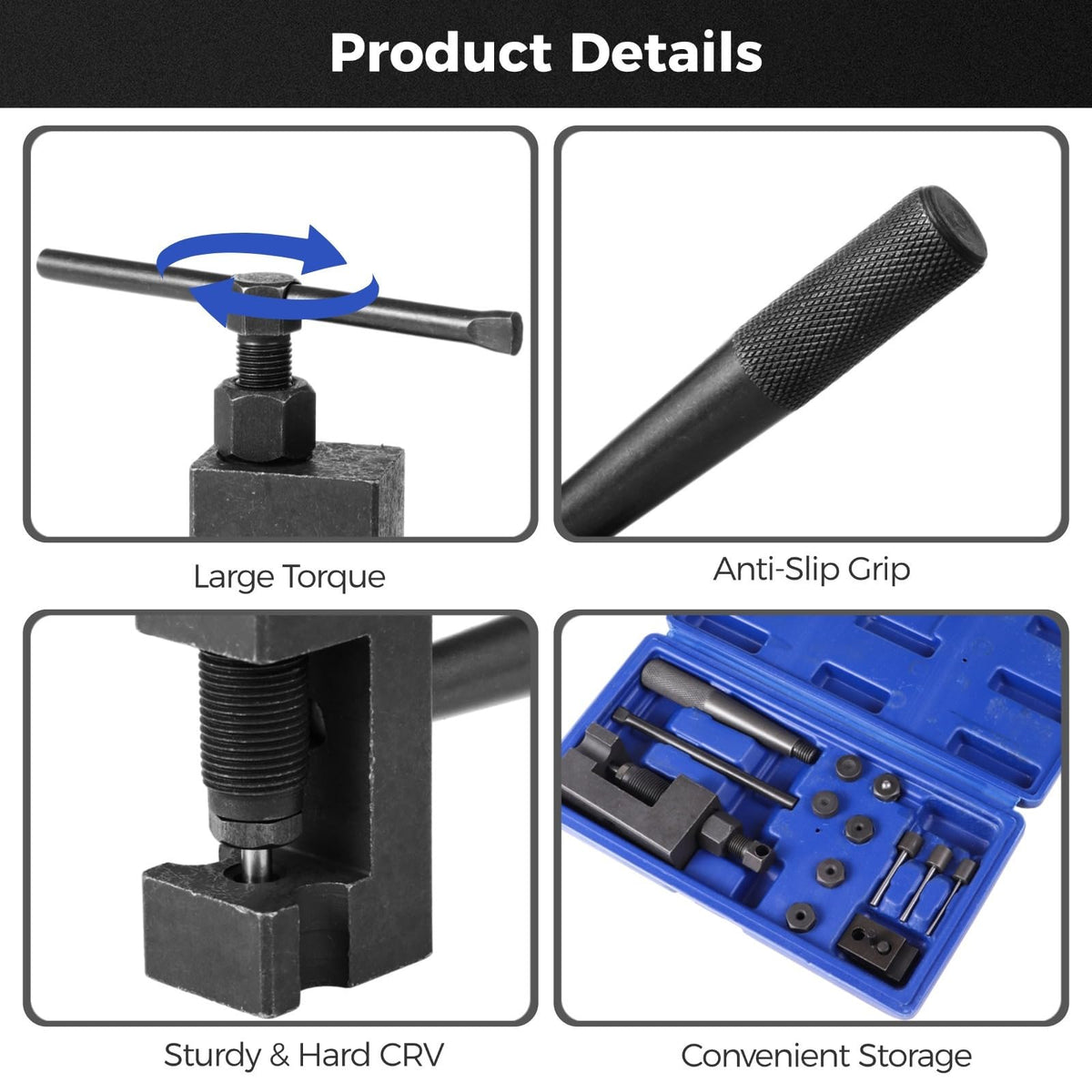 15 Pcs Motorcycle Chain Breaker Tool Set I2902