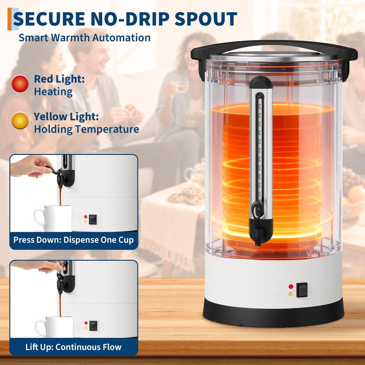 80-Cup Stainless Steel Commercial Coffee Urn C838699