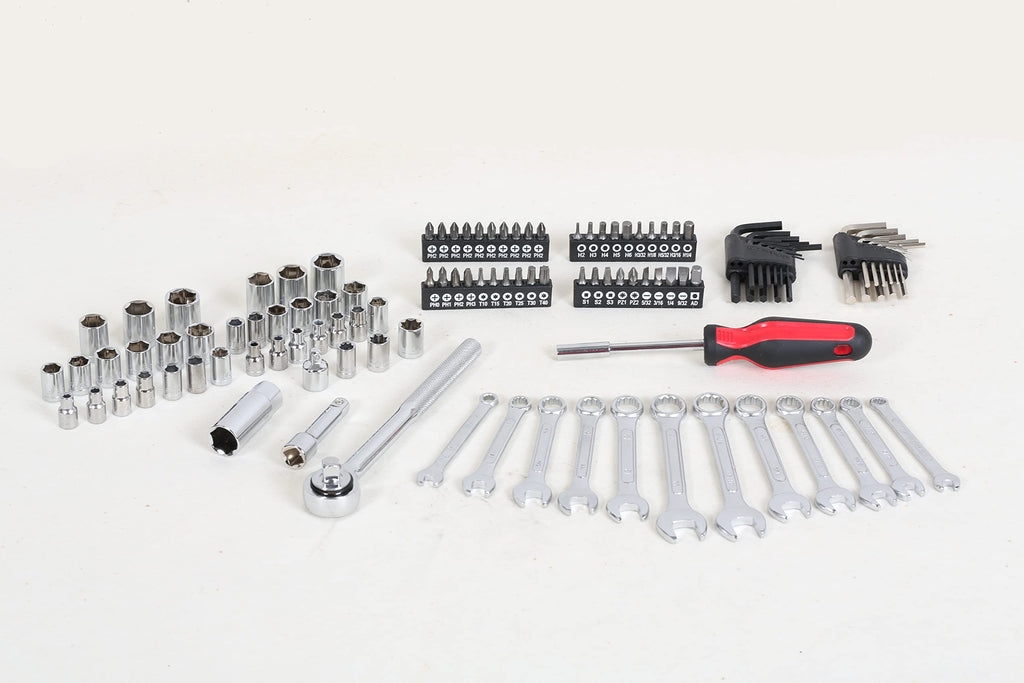 121-Piece Mechanics Tool Set, 1/4 & 3/8-Inch Drive S21931