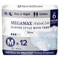 Adult Diapers with Tabs, Medium, 12 Count Q386