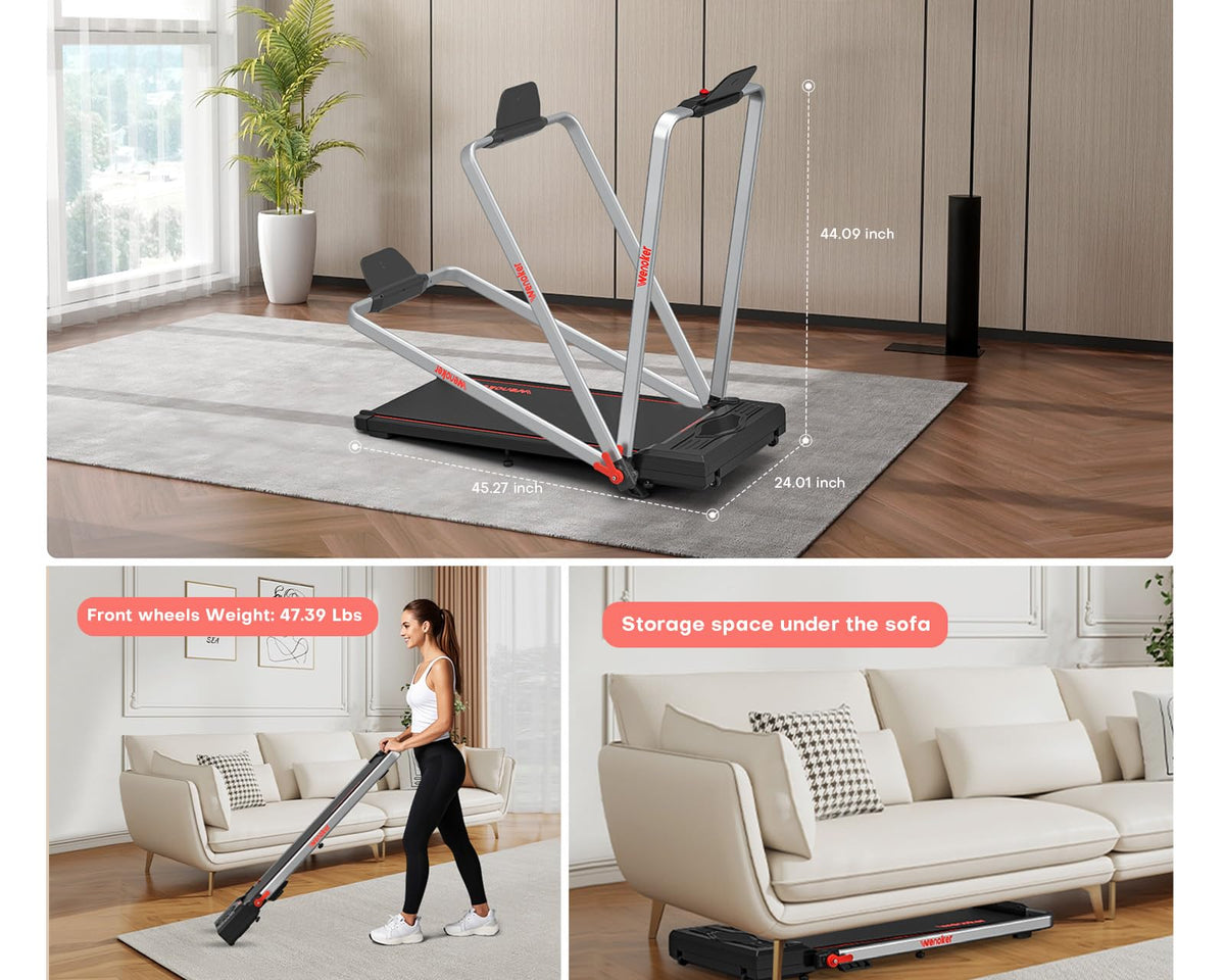 Walking Pad Treadmill with Safety Handle U291