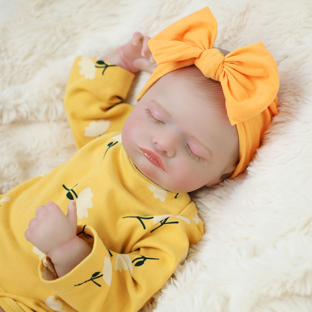 20 Inch Realistic Sleeping Newborn Baby Doll Full Vinyl Body H65532