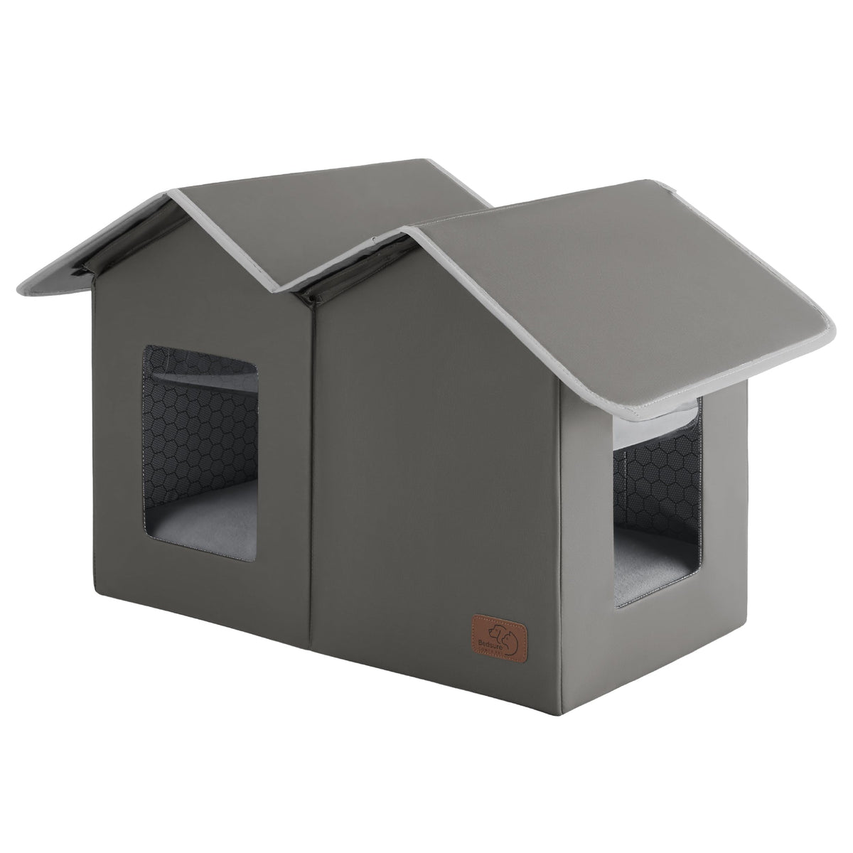 Weatherproof Outdoor Cat House with Raised Base H99690