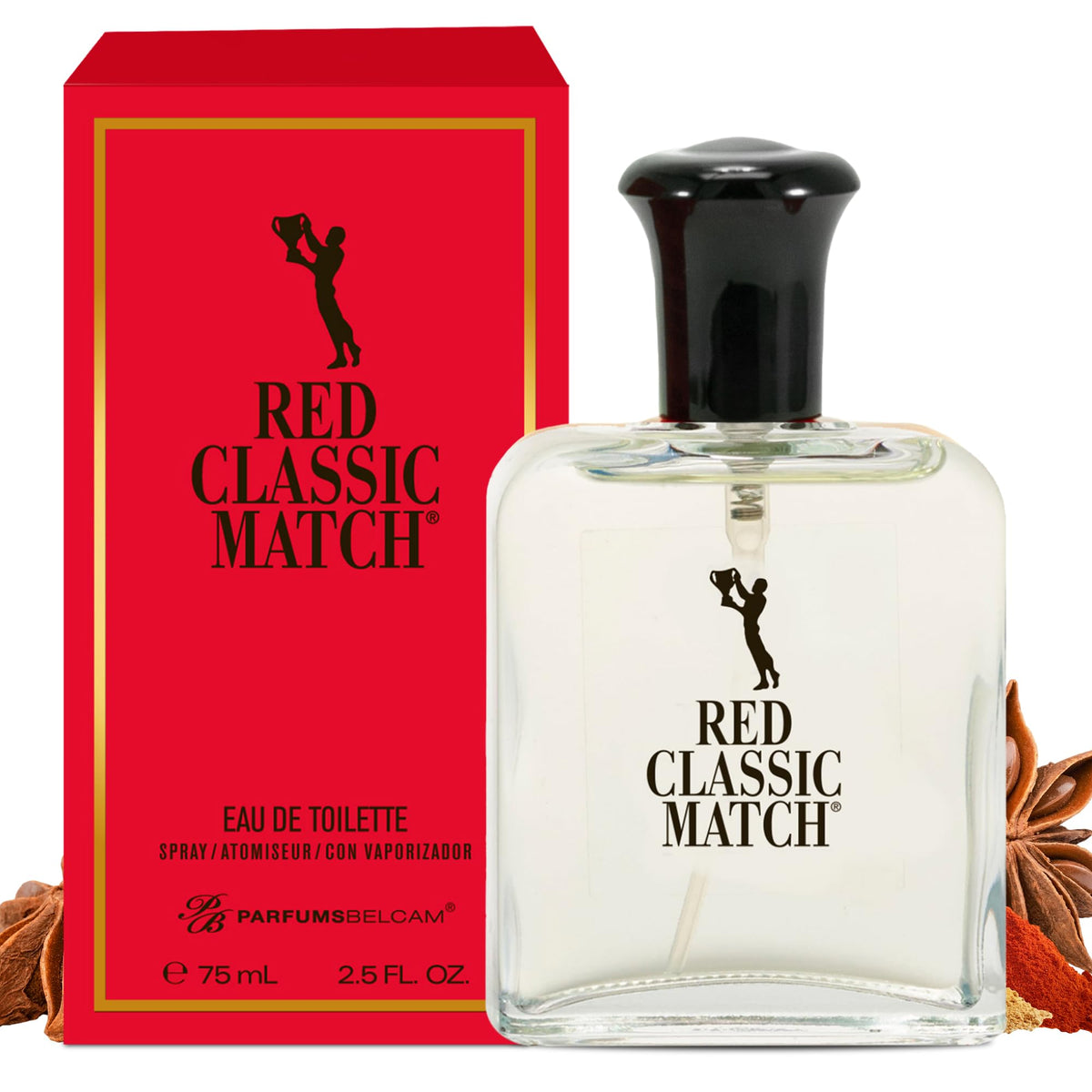 Eau de Toilette Spicy Woody Amber Fragrance 2.54 Fl Oz N201