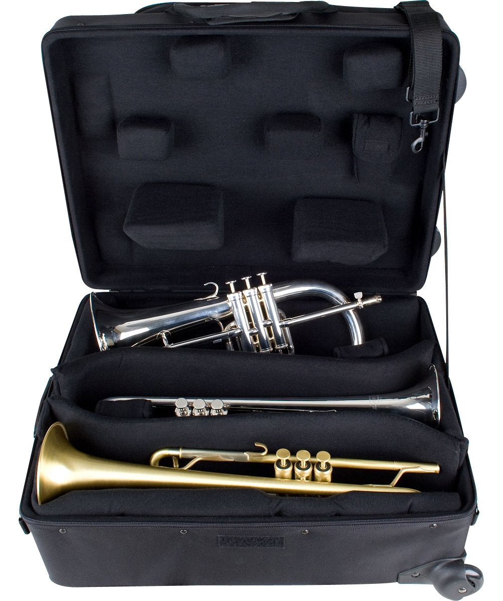 Black Trumpet Case with Wheels M19323