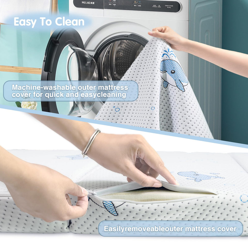 Pack and Play Mattress, 38"x26" Trifold Memory Foam Y827