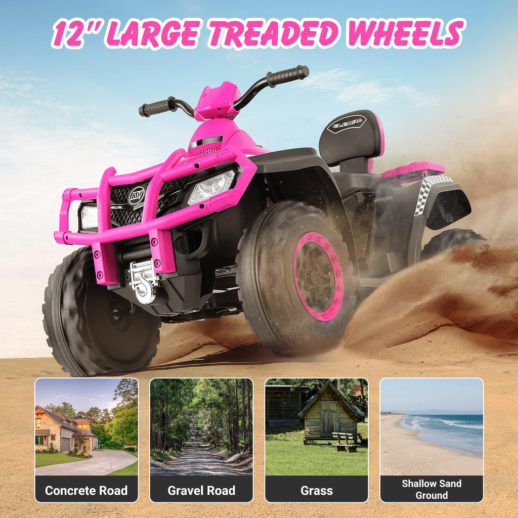 24V 2 Seater 4WD Off-Road Ride on ATV G510604
