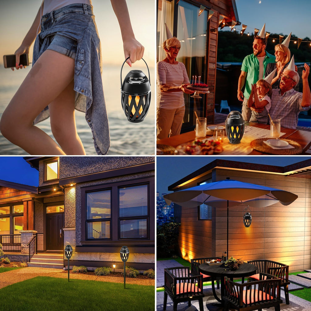 2 Pack Waterproof Wireless Bluetooth Outdoor Speakers Z673692