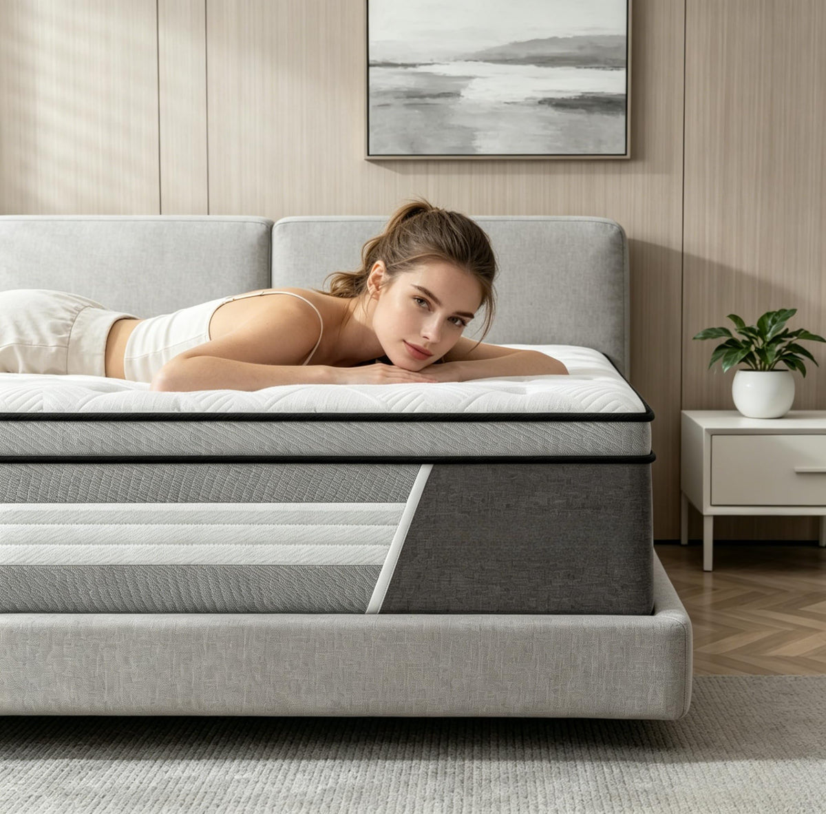 10 Inch Cooling Hybrid Full Mattress O22967
