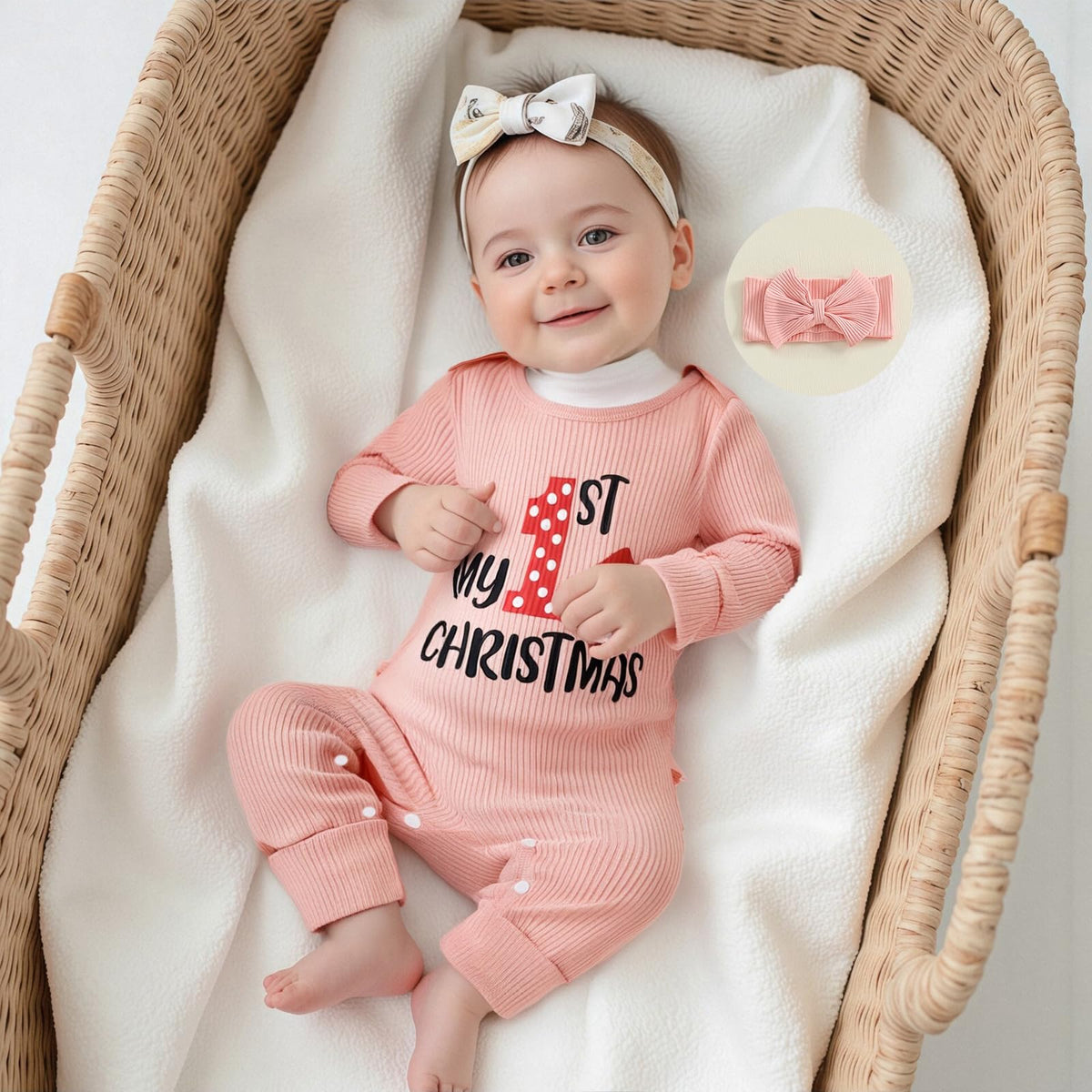Baby Girl Long Sleeve Romper Jumpsuit U3808