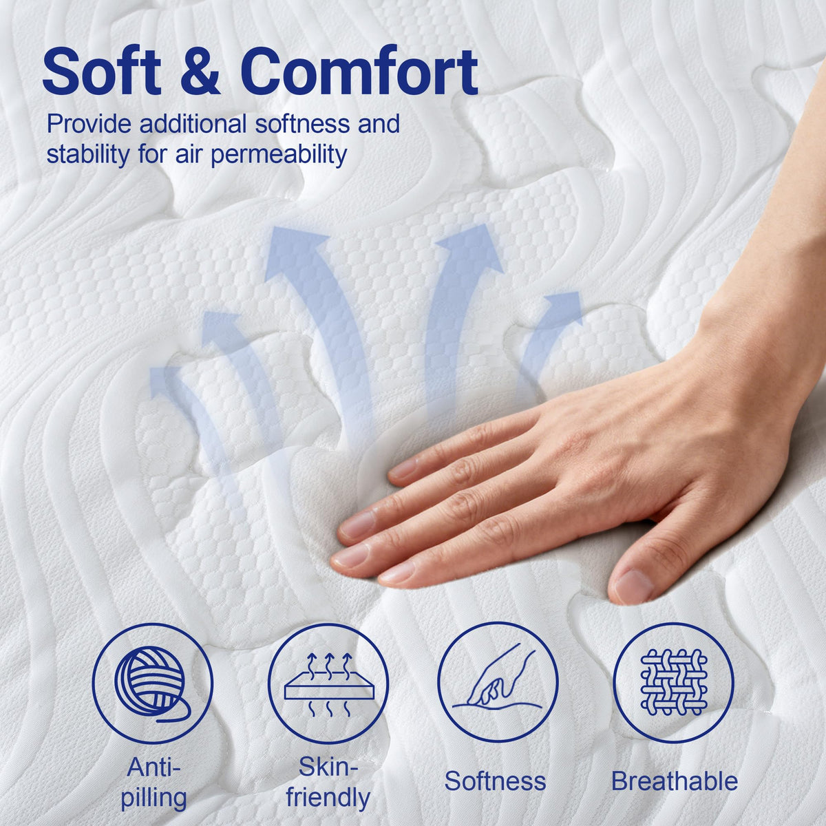 Full 12 Inch Hybrid Mattress with Memory Foam L5898