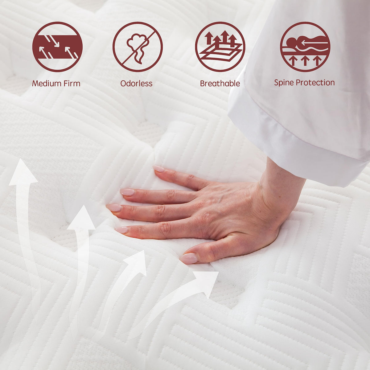 10 Inch Cooling Hybrid Full Mattress O22967