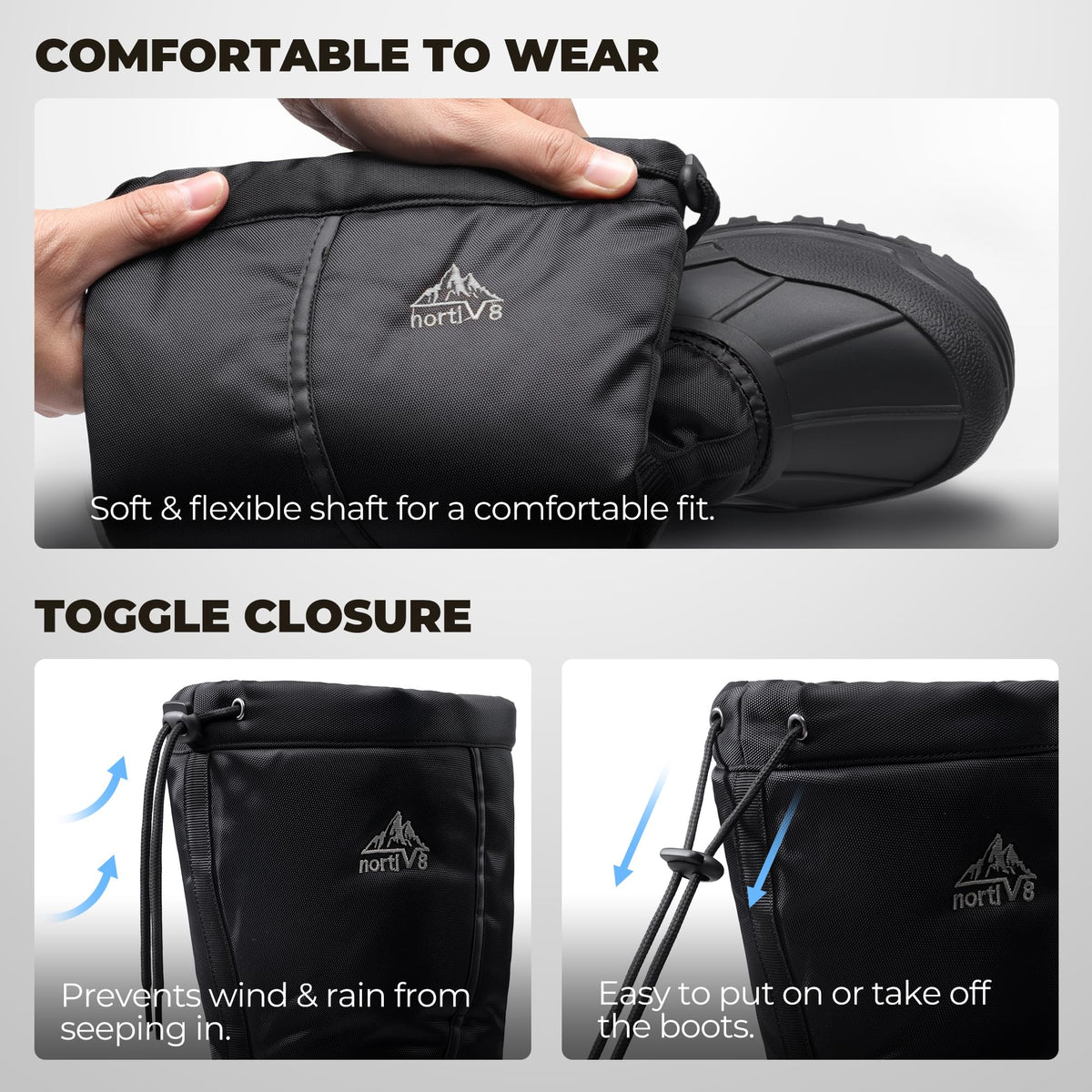 Waterproof Insulated Winter Snow Boots U66512