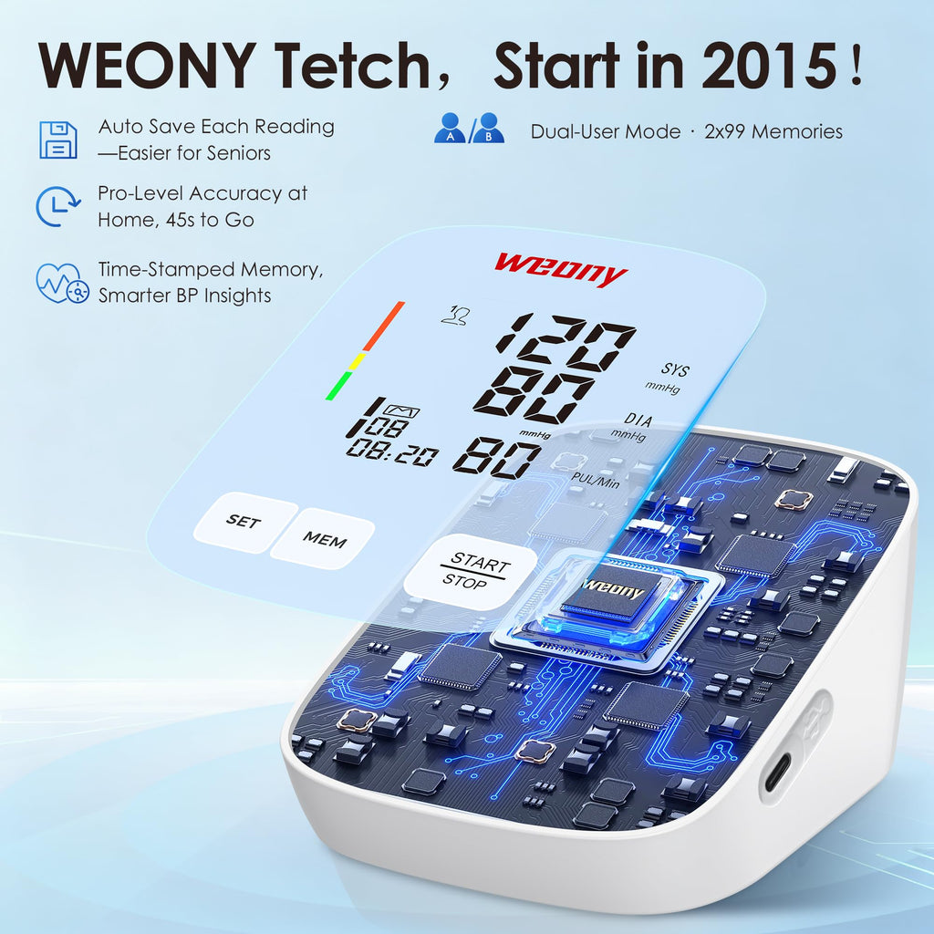 Blood Pressure Monitor with Adjustable 9-17in Cuff D547394