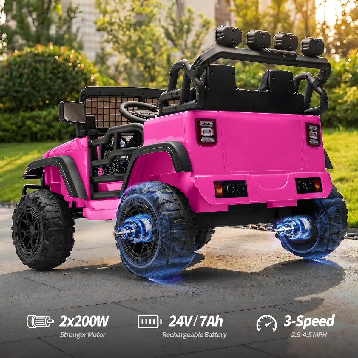 2 Seater 24V Electric Ride on Car with Remote A4750