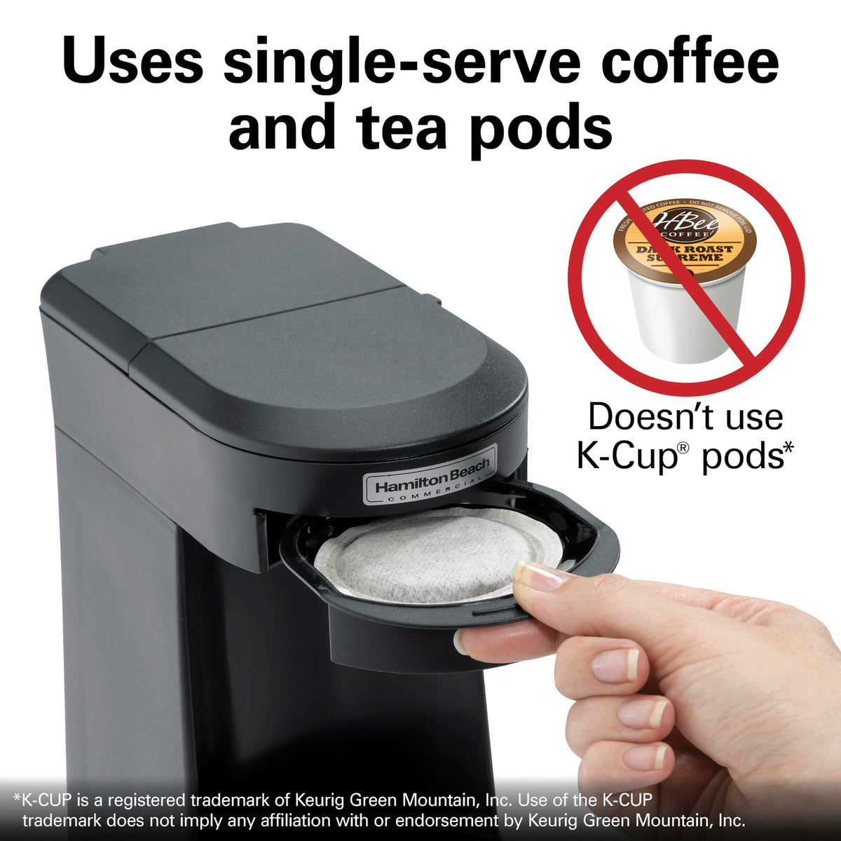 Black Single Serve Pod Coffeemaker D927