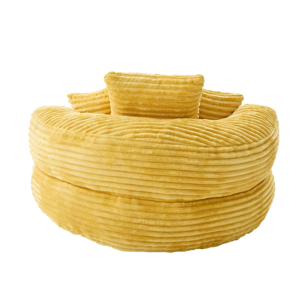 Oversized Mustard Yellow Bean Bag Chair X14069