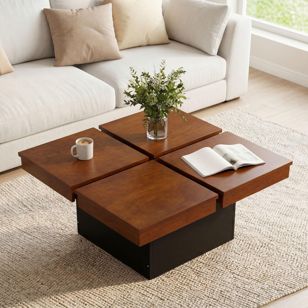 Mid Century Modern Solid Wood Coffee Table J993