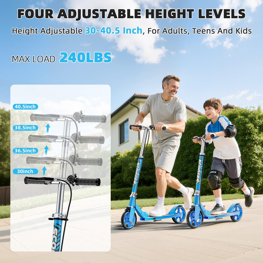 Lightweight Foldable Scooters with 8-Inch Wheels and Hand Brake B330