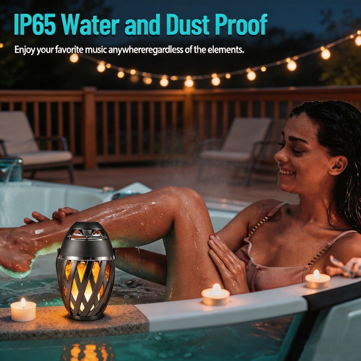 2 Pack Waterproof Wireless Bluetooth Outdoor Speakers Z673692