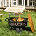 32 Inch Outdoor Fire Pit with Grill G2681