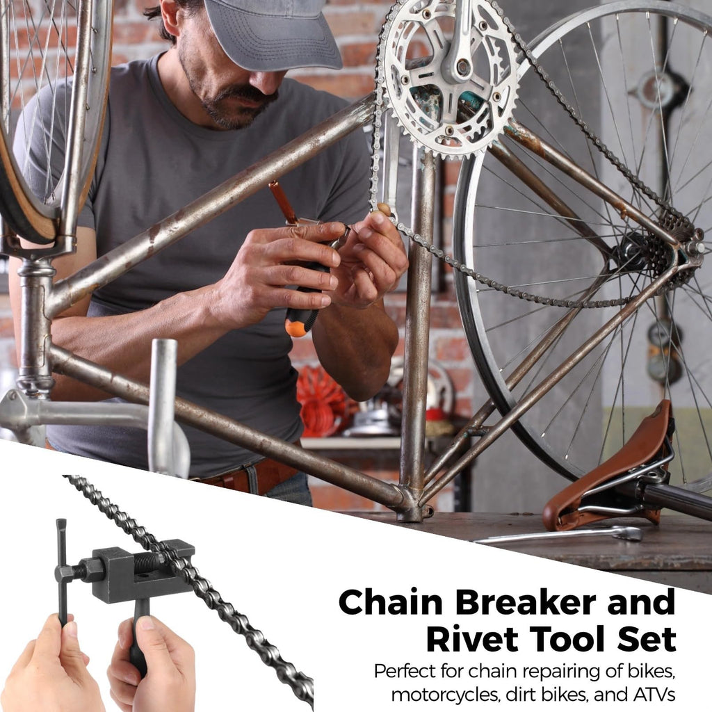 15 Pcs Motorcycle Chain Breaker Tool Set I2902