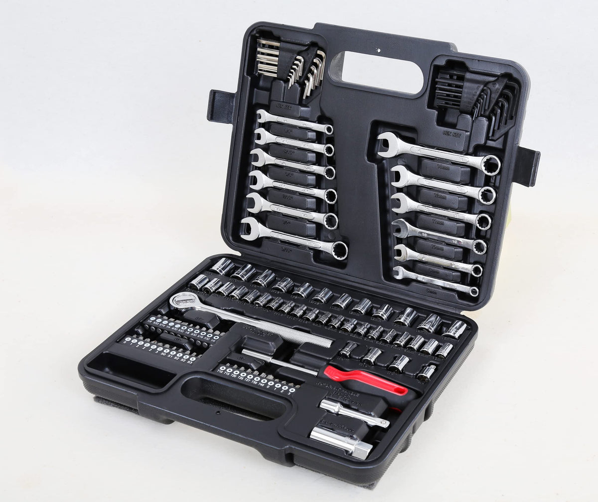 121-Piece Mechanics Tool Set, 1/4 & 3/8-Inch Drive S21931