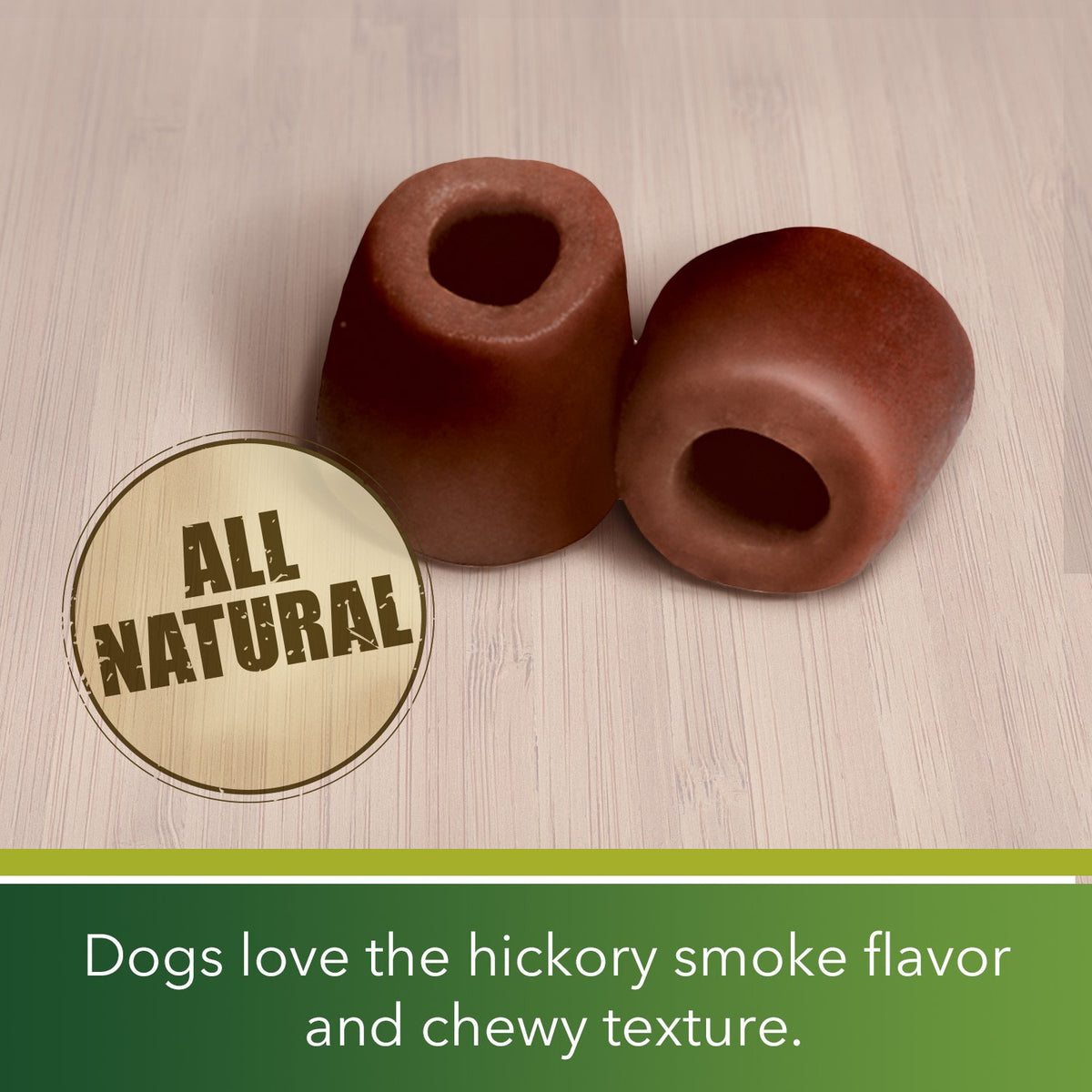 Hickory Smoke Tablet Size Dog Treats 30 Count Pack of 6 D1810