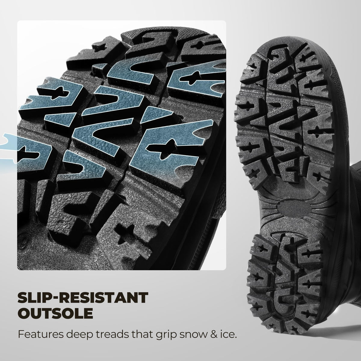 Waterproof Insulated Winter Snow Boots U66512