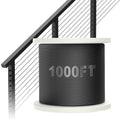 1000FT 1/8" Black Stainless Steel Cable X16254