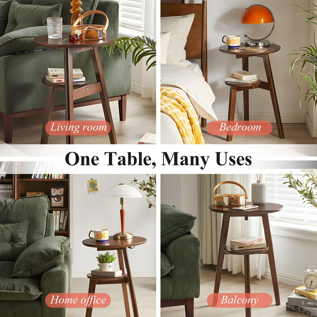 2-Tier Round Side Table F3838