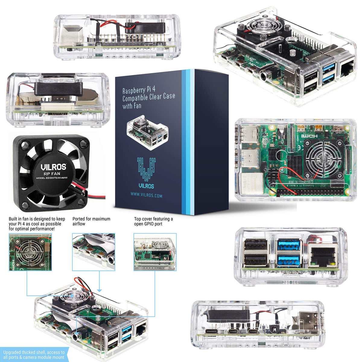 Raspberry Pi 4 Starter Kit with 64GB Micro SD Card J49617