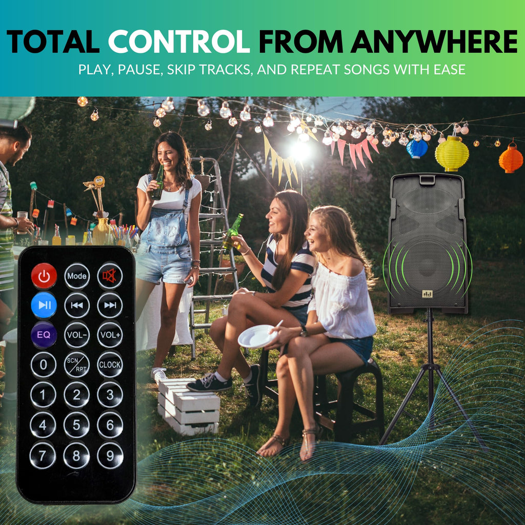2000W PA Speaker System with Wireless Microphone O815