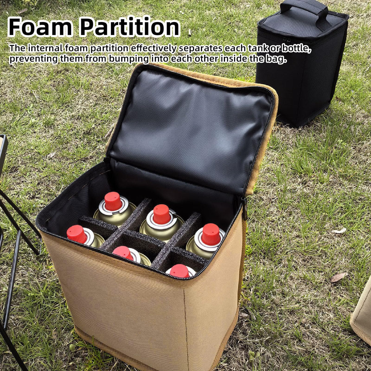 Camping Gas Canister Storage Bag N37478